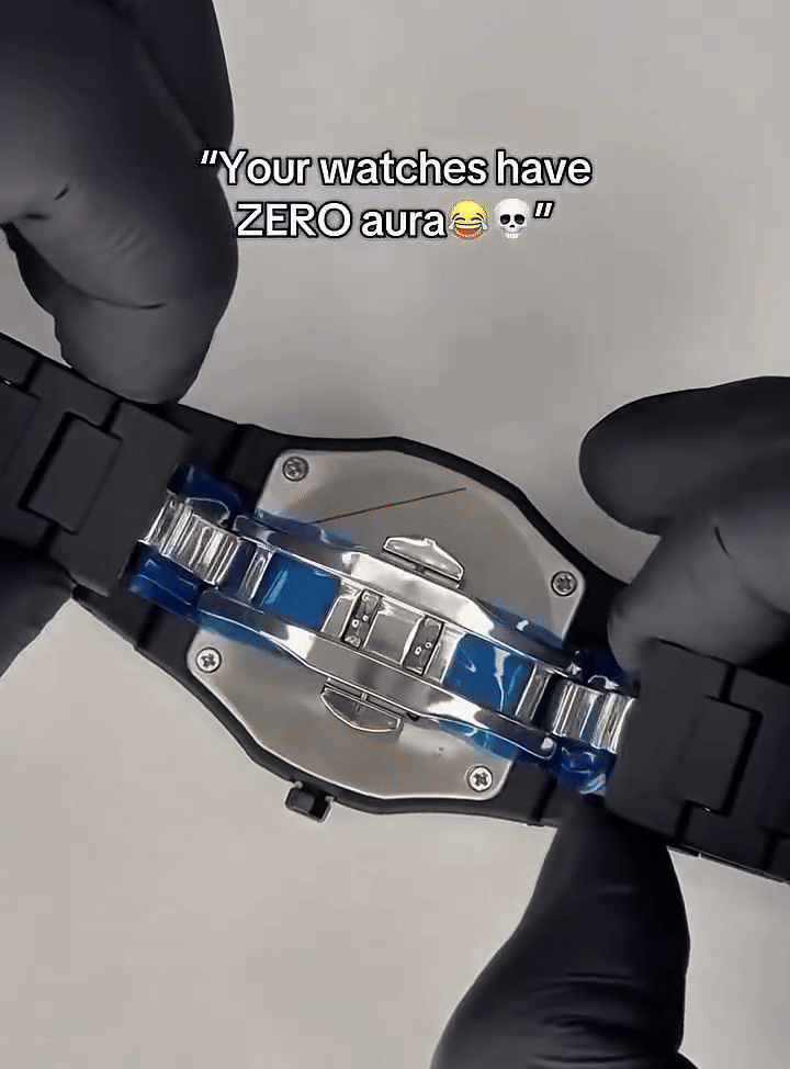 Black Aura Arabic Watch