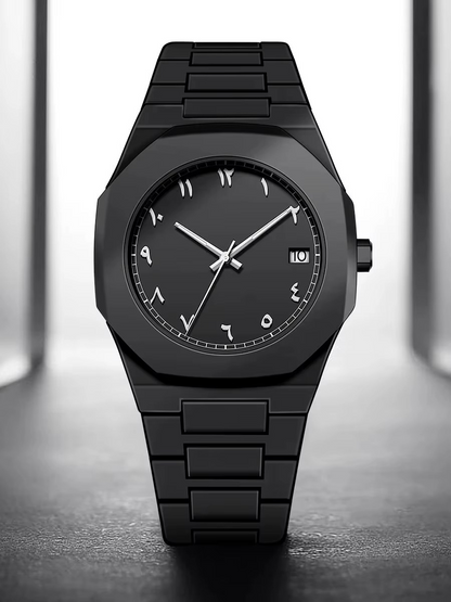 Black Aura Arabic Watch